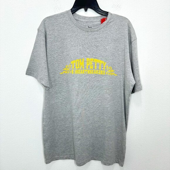 Tom Petty & The Heartbreakers Grey Graphic Tee American Needle Classic Band Tee - Picture 1 of 7